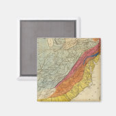 Karte der USA 4 Magnet (Vorderseite/Rückseite)