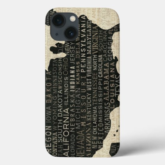 Karte der USA Case-Mate iPhone Hülle (Rückseite)