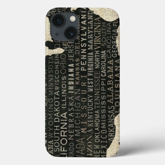 Karte der USA Case-Mate iPhone Hülle (Rückseite)