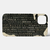 Karte der USA Case-Mate iPhone Hülle (Rückseite (Horizontal))