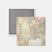 Karte der USA Magnet (Vorderseite/Rückseite)