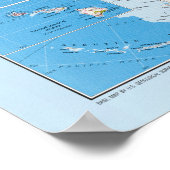 Karte der USA Poster (Ecke)