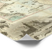 Karte der USA Poster (Ecke)