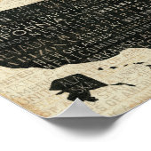 Karte der USA Poster (Ecke)