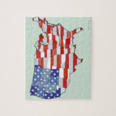 Karte der USA Puzzle (Vertikal)