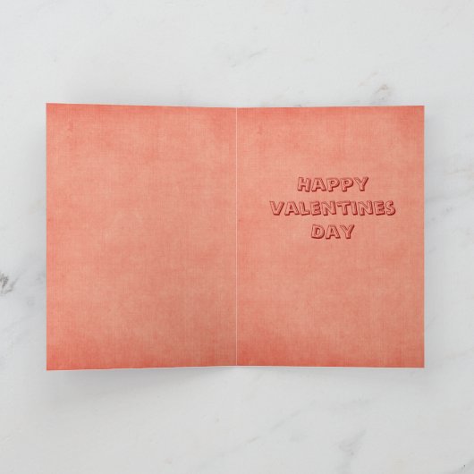 Karte der Valentinstag des Sohns (Innenseite)