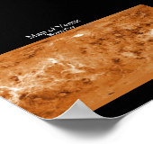 Karte der Venus Poster (Ecke)