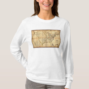 Karte der Vereinigten Staaten 3 T-Shirt