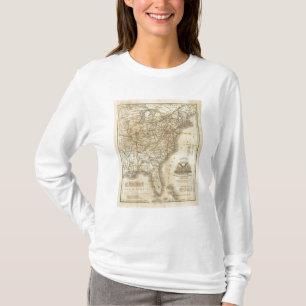 Karte der Vereinigten Staaten 3 T-Shirt