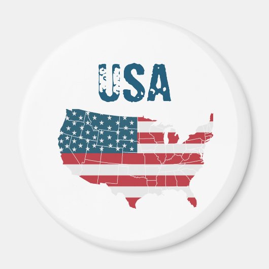 Karte der Vereinigten Staaten Magnet (Vorne)