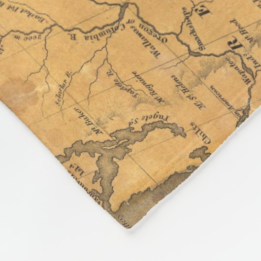 Karte der Vereinigten Staaten mit George Fleecedecke (Ecke)