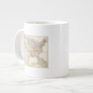 Karte der Vereinigten Staaten von Nordamerika Jumbo-Tasse