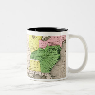 Karte der Vereinigten Staaten Zweifarbige Tasse