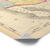 Karte der Vereinten Staaten und Gebiete 2 Poster (Ecke)