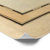 Karte der Vintagen Azoren (1823) Poster (Ecke)