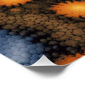 Karte der Waldstadt in Fraktal Poster (Ecke)