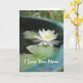 Karte der Wasser-Lilien-Mutter Tages (Gelbe Blume)