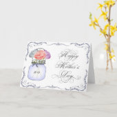 Karte der Weckglas-Mutter Tages (Gelbe Blume)