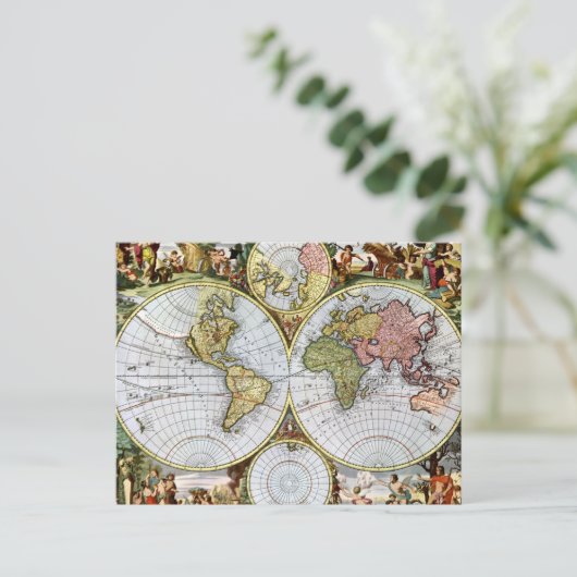 Karte der Welt (Stehend Vorderseite)