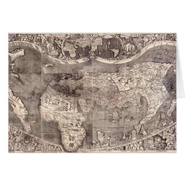 Karte der Welt | 1507 (Vorderseite (Horizontal))