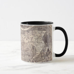 Karte der Welt   1507 Tasse