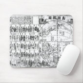 Karte der Welt, 1671 Mousepad (Mit Mouse)