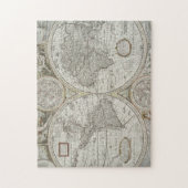 Karte der Welt | 1676 Puzzle (Vertikal)