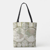 Karte der Welt | 1744 Tasche (Rückseite)