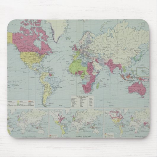 Karte der Welt 20 Mousepad (Vorne)