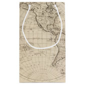 Karte der Welt 2 Kleine Geschenktüte (Rückseite)