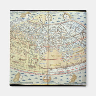 Karte der Welt 2 Magnet