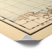 Karte der Welt 2 Poster (Ecke)