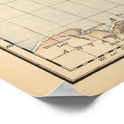 Karte der Welt 2 Poster (Ecke)