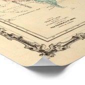 Karte der Welt 2 Poster (Ecke)