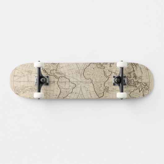 Karte der Welt 2 Skateboard (Horizontal)
