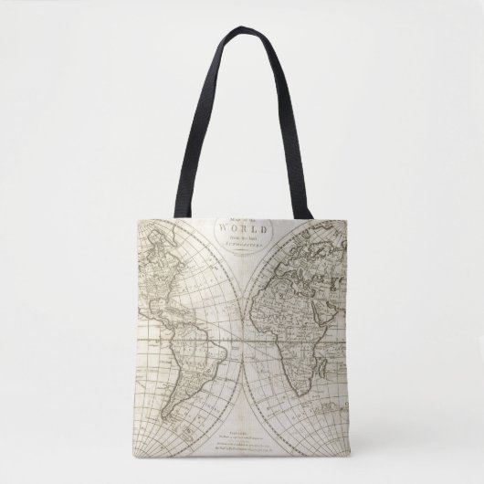 Karte der Welt 2 Tasche (Vorderseite)