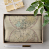 Karte der Welt auf der kugelförmigen Projektion Seidenpapier (Geschenk)