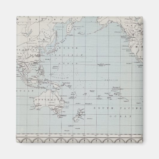Karte der Welt auf Mercator's Projection Magnet (Vorne)