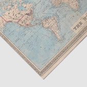 Karte der Welt auf Mercators Projektion Seidenpapier (Ausschnitt)