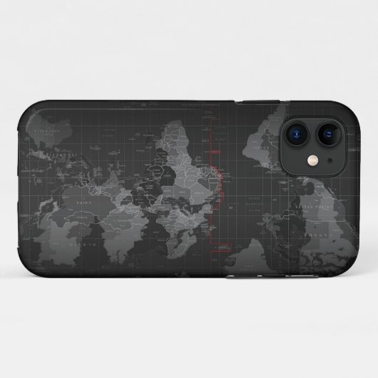 Karte der Welt Case-Mate iPhone Hülle (Rückseite (Horizontal))