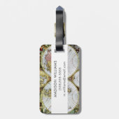 Karte der Welt Gepäckanhänger (Rückseite vertikal)