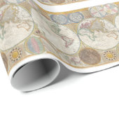 Karte der Welt Geschenkpapier (Rolleneckpunkt)