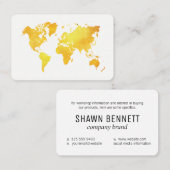 Karte der Welt (Gold) (Vorne/Hinten)