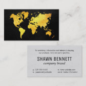 Karte der Welt (Gold) (Vorne/Hinten)