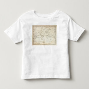 Karte der Welt Kleinkind T-shirt