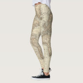 Karte der Welt Leggings (Links)