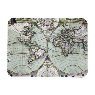 Karte der Welt Magnet