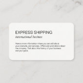 Karte der Welt / Monogramm (Rückseite)