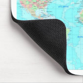 Karte der Welt Mousepad (Ecke)