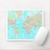 Karte der Welt Mousepad (Mit Mouse)